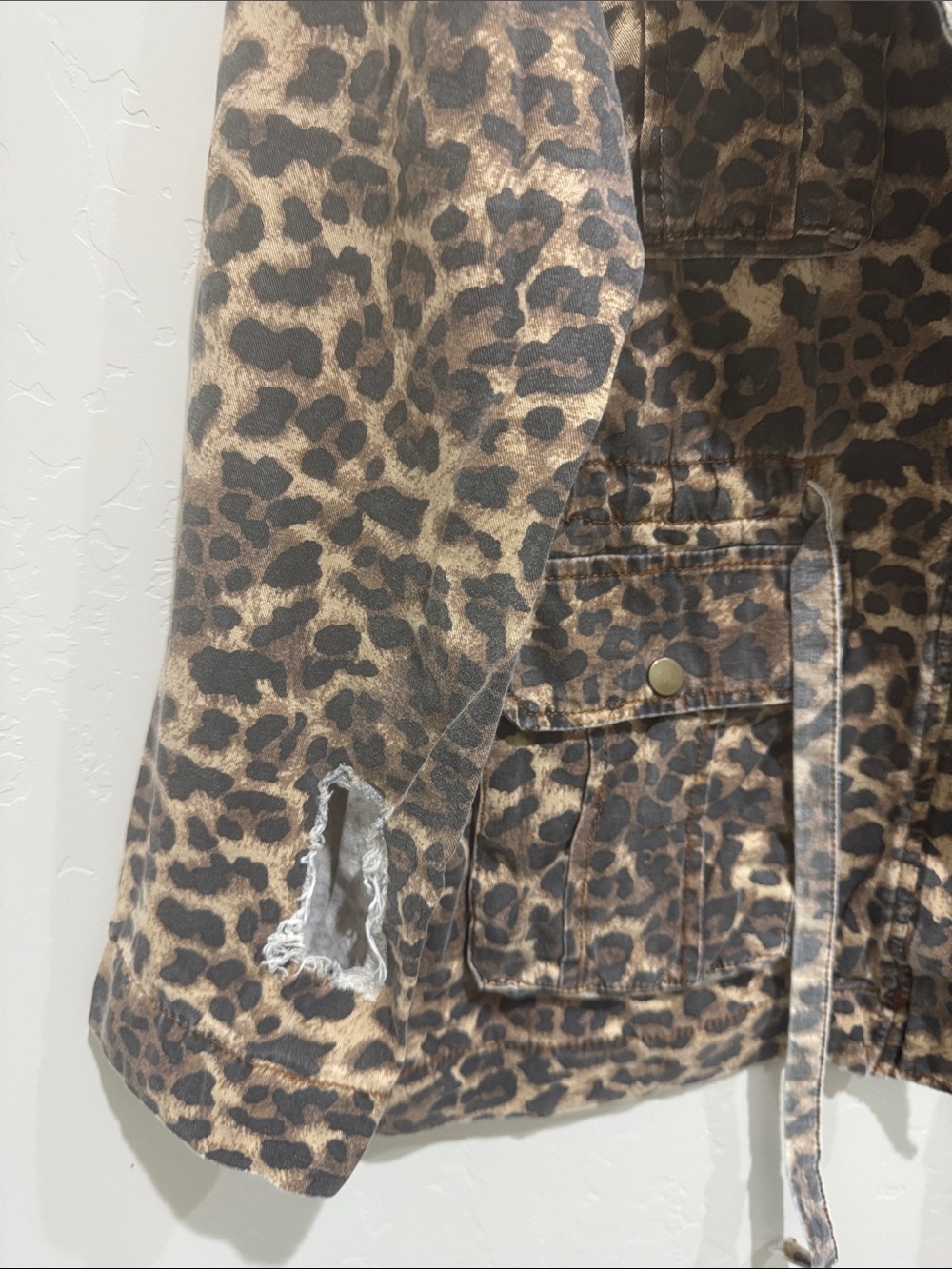 POL Leopard-Print Utility Jacket - Picture 6 of 7